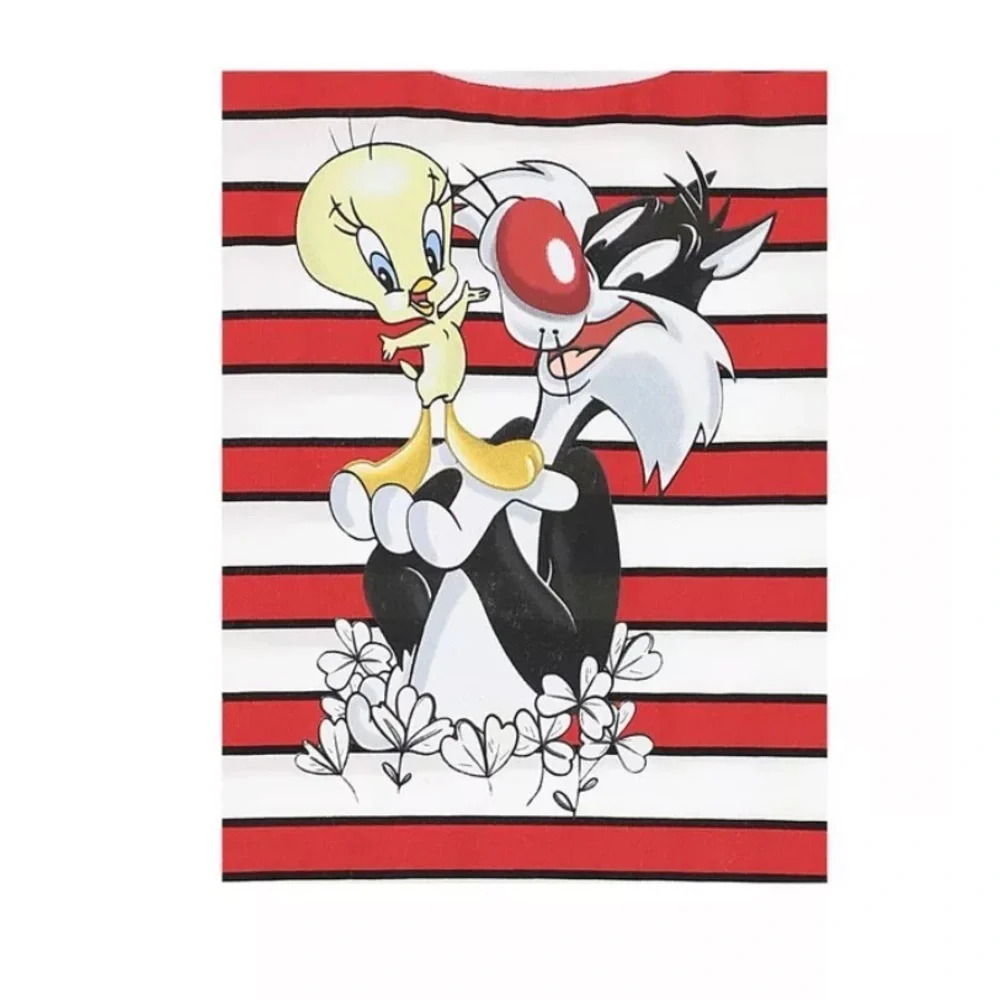 Monnalisa Striped Sylvester And Tweety T-Shirt